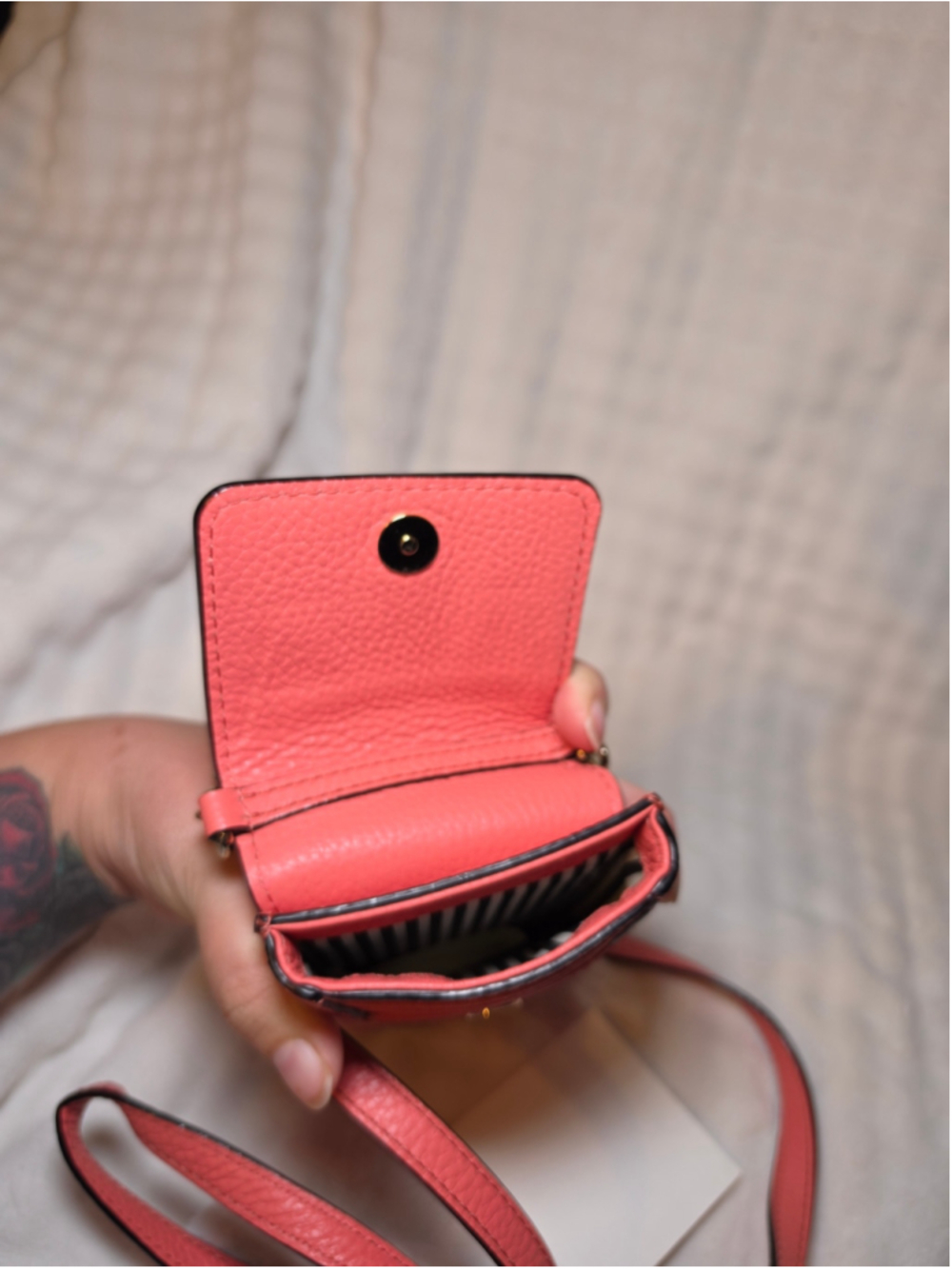 Kate Spade Coral Crossbody Bag and Phone Holder - Picture 5 of 6